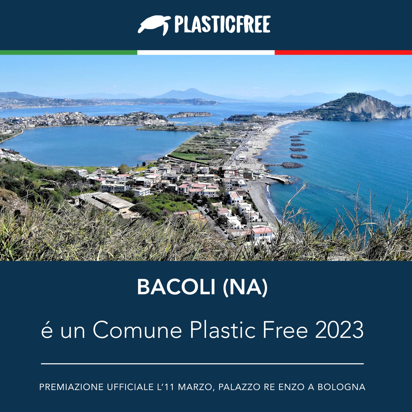 Locandina Bacoli comune plastic free